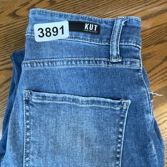 Kut From The Kloth Jeans Womens 4 Blue Elizabeth Crop Straight Mid Rise Denim 28 - Picture 15 of 15